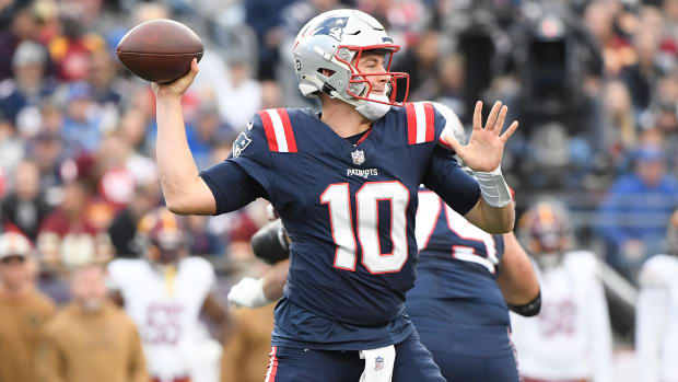 New England Patriots quarterback Mac Jones